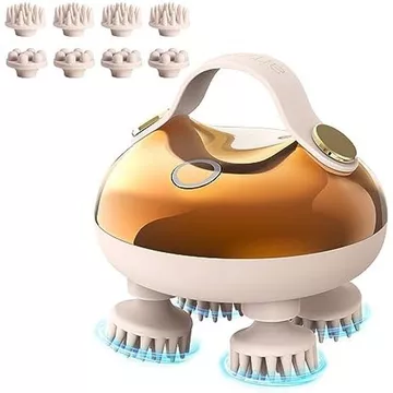 Máy mát xa da đầu điện Arboleaf Máy mát xa đầu Da đầu Căng thẳng Thư giãn, Máy mát xa 5 trong 1 128 nút, Massage tóc chống nước với 8 móng vuốt có thể tháo rời Dụng cụ cào mèo, Quà tặng cho bố mẹ