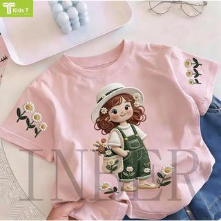COD✅ (Hồ Chí Minh)Kids T Mall Áo phông tay ngắn In hình hoạt hình Áo Kiểu rộng và ấn tượng Trẻ em thời trang #VN62