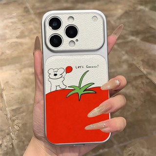 Ốp Điện Thoại Da Chó Con Cà Chua Dễ Thương Cho Redmi K90 Pro Max K80 K70 K70E K60 K60E K50 Ultra K50i K40 K40S Turbo 5 Max 4 Pro 5G 4G Đơn Giản "Let 's Go" Sweet Dog Cover Girls