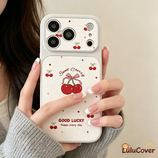 Ốp Da Nơ Anh Đào Ngọt Ngào Mùa Xuân Cho Redmi Note 15 14 13 12 12S Turbo 11 SE 11S 11T 10 9 Pro Max Lite 10S 9S 8 Pro Plus 5G 4G Đơn Giản Nhiều Màu Sắc Chấm Bi Thẩm Mỹ Bao Da Bé Gái