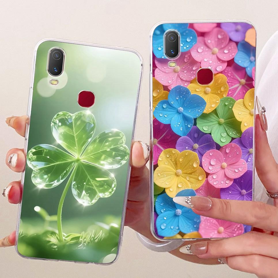 Jelly Bowknot Flower Butterfly Patten Ốp Lưng Cho Vivo Y11 2019 Y12i Vivo 1906 Vỏ Trong Suốt Silicon Mềm TPU Vỏ Điện Thoại