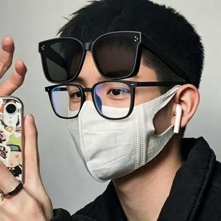Kẹp 2 Trong 1 Trên Kính Mát Myopic Tầm Nhìn Ban Đêm Lái Xe Kính Dành Cho Nam Nữ Chống Tia UV Câu Cá Sắc Thái Kính Mắt Quà Tặng