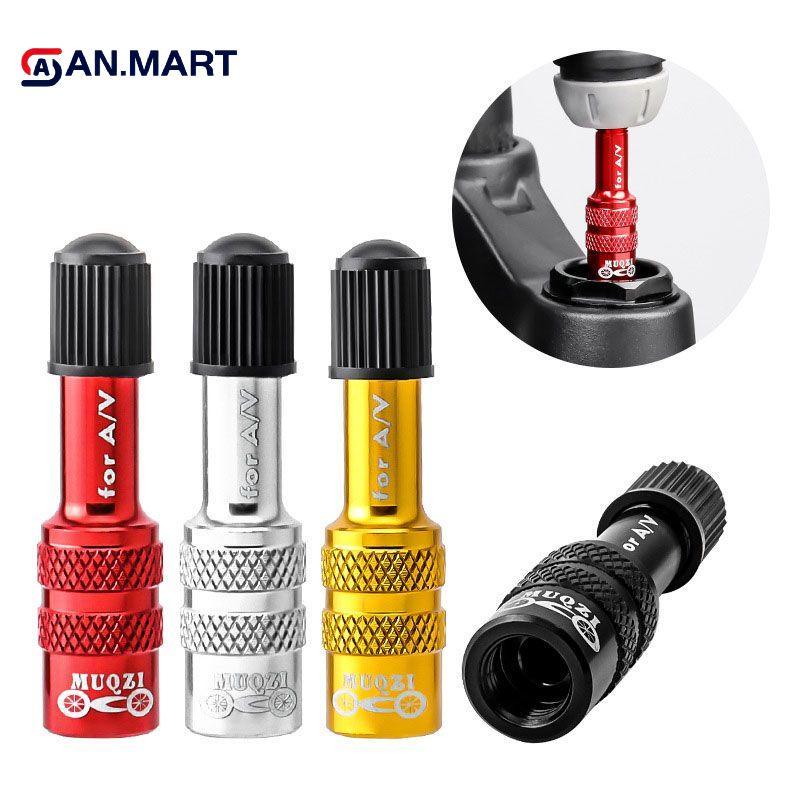 AN.MART Xe Đạp Dĩa Schrader Van Adapter Xe Đạp Đường Bộ Air Fork Bơm Hơi Van Adapter Cho Nĩa Iate Lốp Sử Dụng VN
