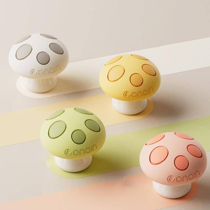 Nút xả bồn cầu JINHF Silicone hình nấm 2 chiếc Cài đặt đơn giản Cảm ứng dễ thương cho phòng tắm gia đình HOT