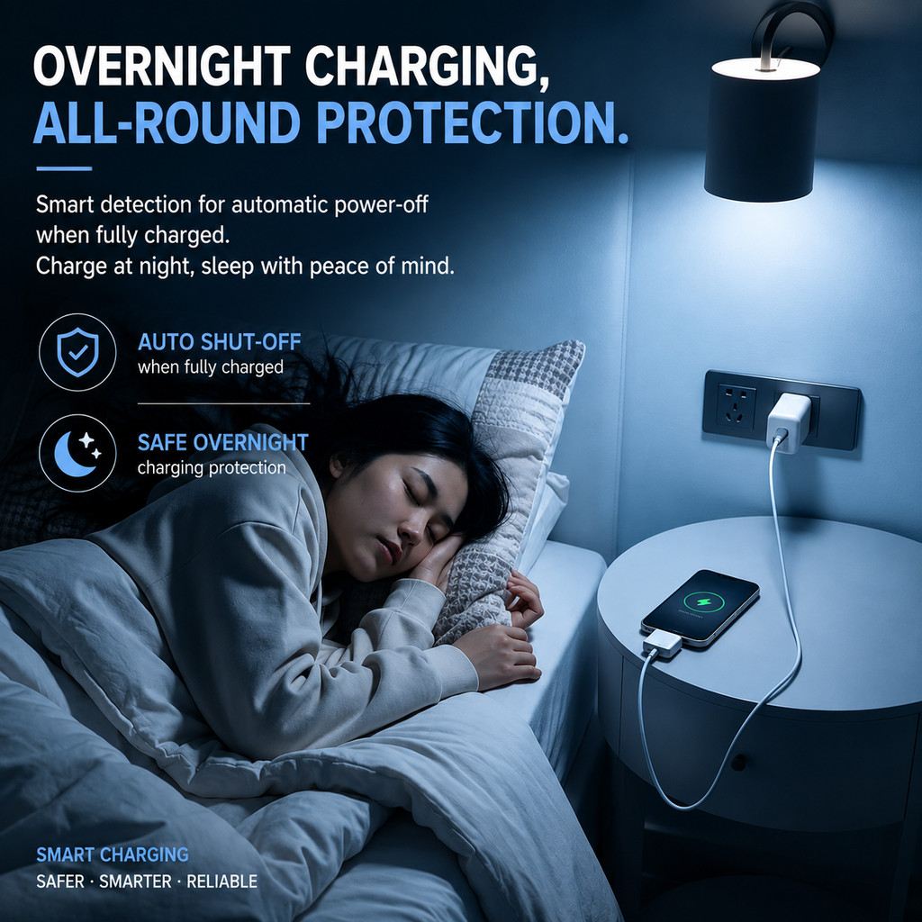 Bộ tách tự động công suất hoàn toàn thông minh AI 140W Sạc nhanh Tắt nguồn hoàn toàn tự động