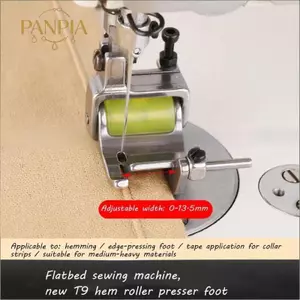 PNPIA- Con Lăn Bấm Chân Cho Máy May Phẳng T9 Thiết Kế Độ Bền Cao Cho Da Thủ Công Quần Áo DIY Xưởng