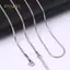 PNPIA- 0.9 / 1.2 / 1.5 / 2.0MM Thép Không Gỉ Nelace Dành Cho Nam Hip Hop Thép Titan Vuông Rắn Dây Xích Nelace Phụ Kiện Trang Sức