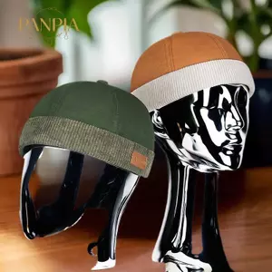 PNPIA- Phong Cách Nhật Bản Bông Tai Kẹp Màu Sắc Phù Hợp Với Đường Mũ Hợp Thời Trang Thủy Thủ Thanh Lịch Khâu Corduroy Da Chủ Nhà Mũ