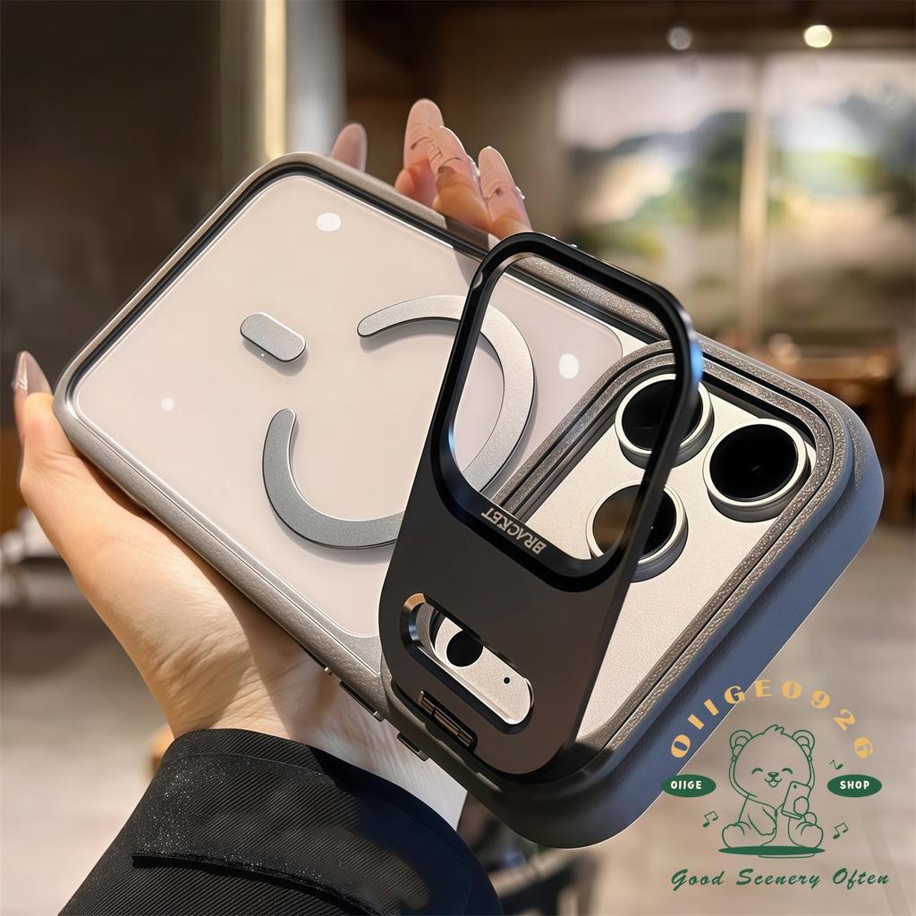 【 Ốp lưng iPhone17 】 Túi khí gắn ống kính với vỏ điện thoại từ tính bằng da iphone17 Pro Max 16 15 14 13 cho vỏ iPhone vỏ mềm silicon TPU chống sốc
