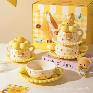 Bộ đồ ăn bát màu Underglaze Hộp quà tặng