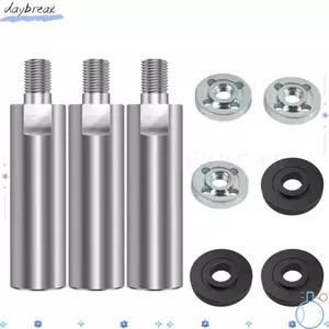 DAYBREAK 3 Thanh nối dài máy mài góc, M10 Lỗ ren đa năng Máy đánh bóng quay trục mở rộng, Đánh bóng sợi bạc hình trụ bằng sắt bền|Cần chuyển đổi