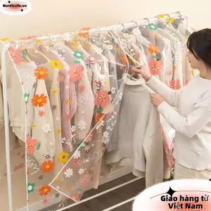 NORDICLIFE Bảo Quản Đầm Bảo Vệ, Chống Thấm Nước Dung Tích Lớn Quần Áo Chống Bụi, Chống Bụi Dày Quần Áo Treo Sắp Xếp Có