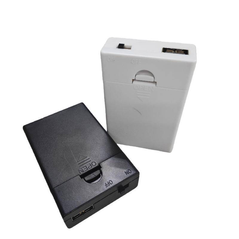 QIUWU 1 Cái Tích Hợp Giá Đỡ Pin USB Có Công Tắc Và Nắp 3AA 4.5V Hộp Pin AA Pin Phụ Kiện DIY.