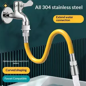 JCSYFAC 1 Cái Có Thể Điều Chỉnh Vòi Nối Dài 1 Chế Độ Thép Không Gỉ Vòi Nước Ống Mở Rộng Cho Nhà Bếp Phòng Tắm Mới
