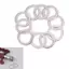 10 Chiếc Bàn Đạp Xe Đạp Miếng Đệm Quay Xe Đạp Xe Đạp Vòng Thép Không Gỉ Vòng Vòng Vòng Vòng Giặt Mới