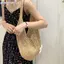 Khung Ảnh Nữ Bện Túi Phong Cách Hàn Quốc Đeo Vai Túi Lười Phong Cách Dệt Kim Rỗng Hoa Đi Biển Túi VN