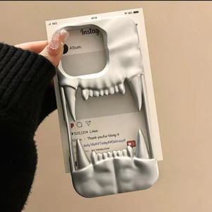 Ốp Điện Thoại Huya Ba Chiều Thích Hợp Cho iPhone16promax Vỏ Mềm Bao Gồm Tất Cả Thích Hợp Cho iPhone15pro Cá Tính Holl