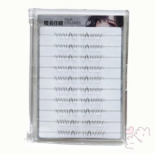 Móng Vuốt Mèo Lông Mi Dưới 5-7mm C Curl Sợi Đen Lông Mi Giả Để Trang Điểm Sân Khấu