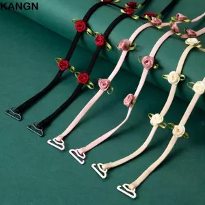 Dây Đeo Vai KANGN, Dây Đeo Áo Ngực Nữ Co Giãn Có Thể Điều Chỉnh, Dây Mỏng Trang Trí Dây Đeo Đồ Lót Chống Trơn Trượt Váy Tiệc Cưới