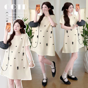 Váy bà bầu mùa hè thời trang đơn giản