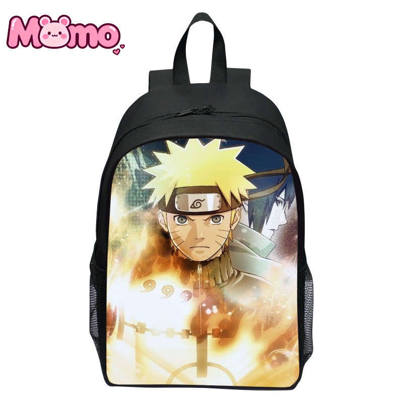 Ba lô in họa tiết anime Naruto dành cho bé trai và bé gái, thích hợp cho trường học và sử dụng thông thường