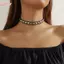 HFSHY Bla Da PU Vuông Đinh Tán Gothic Punk Chokers Cổ Áo Choker Nelace Cho Goth Gợi Cảm Nữ Cô Gái Cosplay Trang Sức Dự Tiệc VN