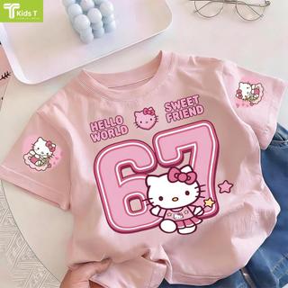COD✅ (Hồ Chí Minh)Kids T Mall Áo phông tay ngắn In hình hoạt hình Áo Kiểu rộng và ấn tượng Trẻ em thời trang #VN659