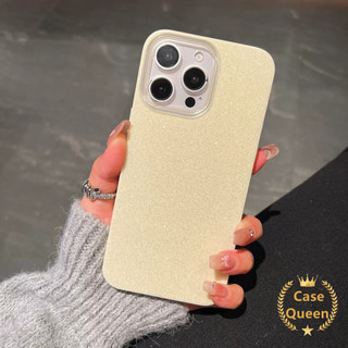 Ốp Lưng Cho iPhone 16 17 11 12 14 13 15 Pro Max 7 8 14 Plus XR X XS Max Thời Trang Mới Màu Trơn Hai Lớp Lấp Lánh