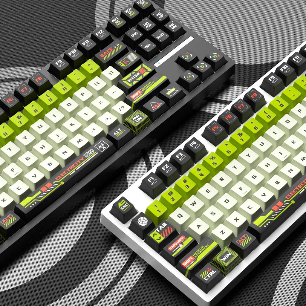 130 Phím Doomsday Cherry Profile PBT Keycaps Dye Sub Custom Keycaps cho ...