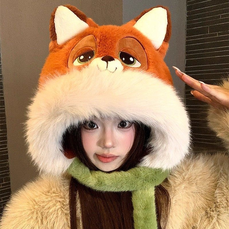 Mũ Tai Disney Judy Nick Fox Ấm Áp, Dễ Thương cho Thu Đông