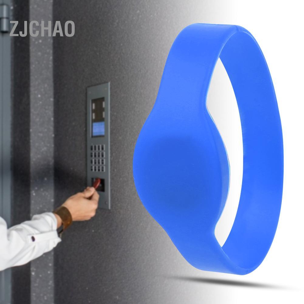 Zjchao Zjchao Dioche Vòng đeo tay RFID Thẻ kiểm soát truy cập 13,56 MHz IC silicon cho khách sạn phòng xông hơi bể bơi (Màu xanh da trời)