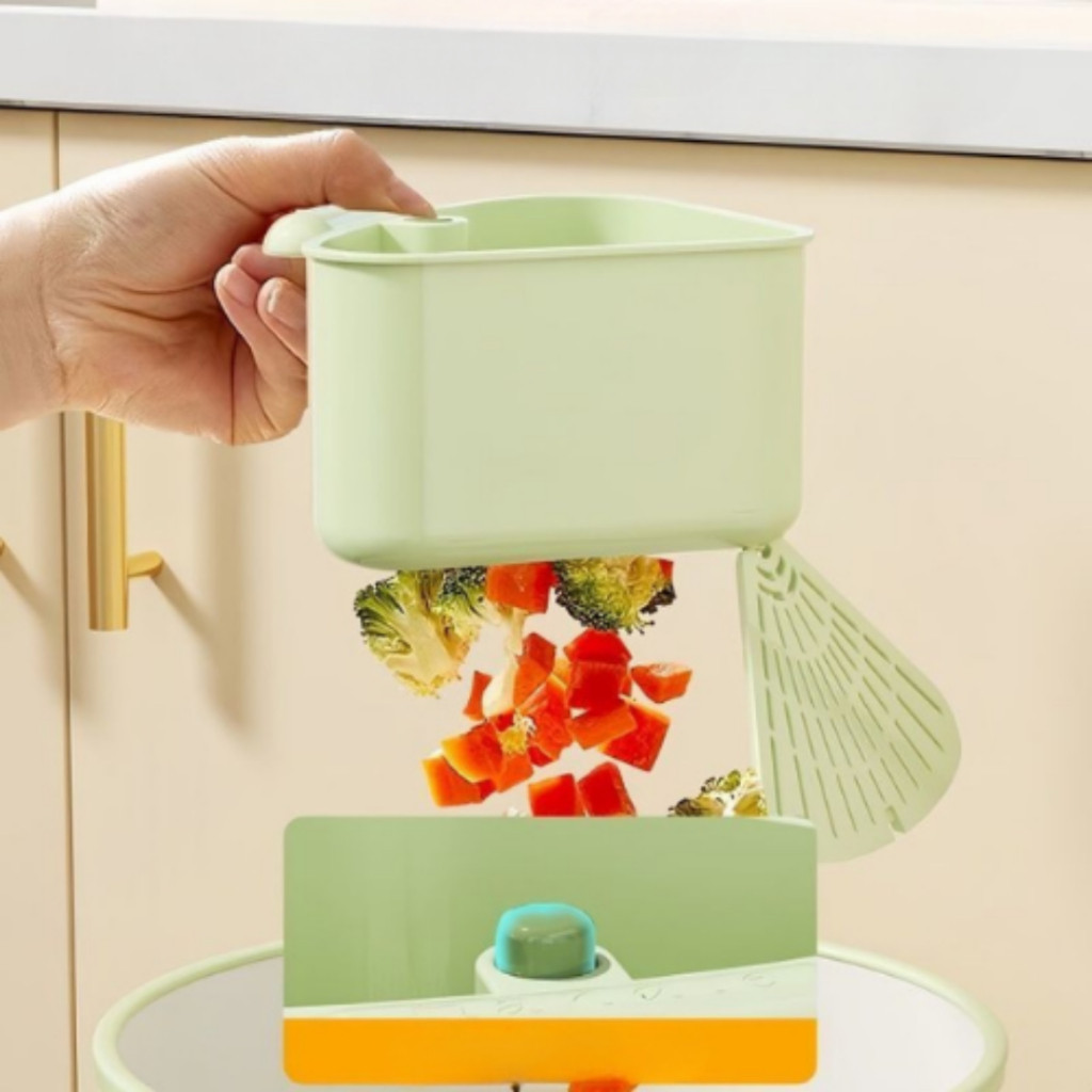 Giỏ Lọc Rác Góc Bồn Rửa Chén Bát Hình Tam Giác Hút Chân Không Tiên Ích