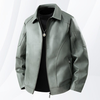 Oversize Áo Khoác Nam Da PU Ấm Áp, Phù Hợp Cả Công Sở và Ngoài Trời