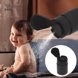 70ml Flip Cover Chai Talcum Hộp đựng mỹ phẩm có thể đổ lại Hộp đựng nhựa Chai rỗng [Mina]