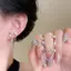 1 Cái / 1 Bộ Chó Con Dễ Thương Paw Zircon Xương Tai Móng Tay Thời Trang Mới Trang Sức Tai Phong Cách Sang Trọng Cho Nữ Quà Tặng Bông Tai Y2K [Mina]