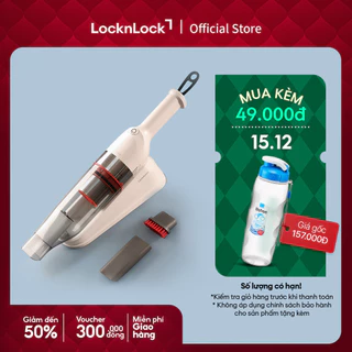 Máy hút bụi cầm tay mini LocknLock Mini vacuum cleaner 0.5L Màu trắng ENV136WHT