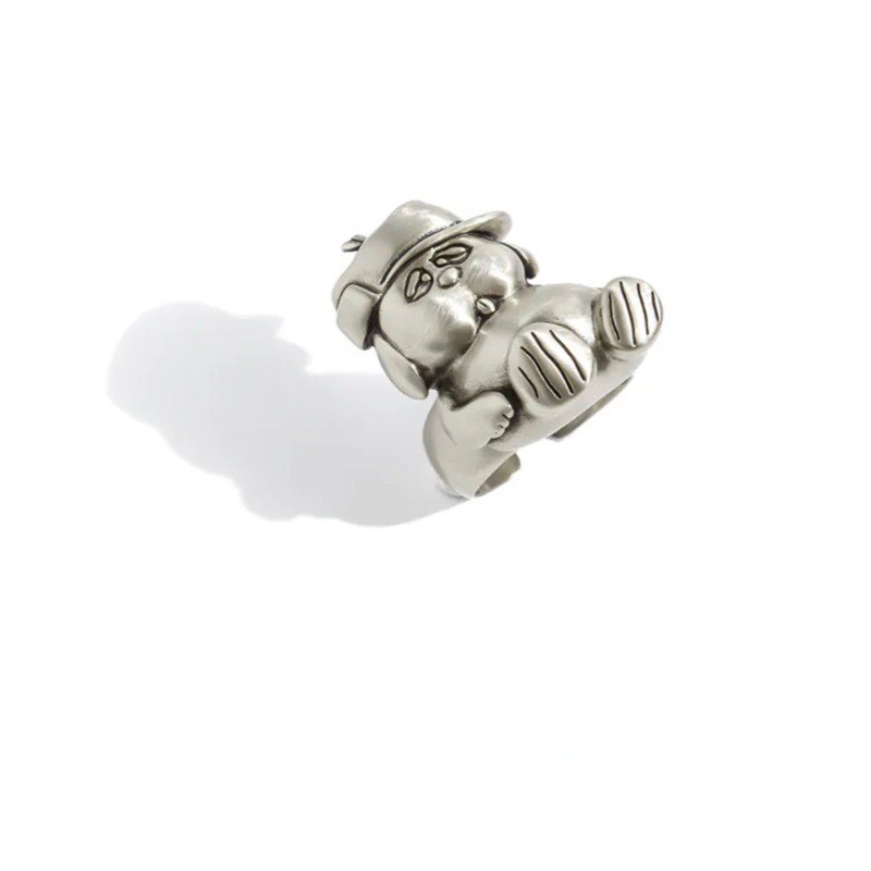 Dễ Thương Snoopy Olaf Nhẫn Hoạt Hình Truyện Tranh Ngoại Vi Đơn Giản Phù Hợp Với Trẻ Em Khắc Ngón Tay Cao Cấp