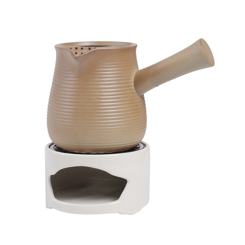 Gốm thô Ấm Trà Đun sôi Nhật Bản Handmade Retro Ấm Trà Hộ Gia Đình Chăm Sóc Sức Khỏe Tay Cầm Nồi Xung Quanh Bếp Trà Luộc Trong Nhà EGCB