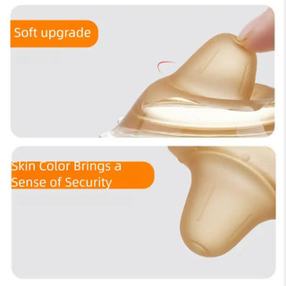 [SUFO] Gói 2 chiếc Tấm chắn cao su silicon nhẹ, Hộp bảo quản miễn phí, Tấm chắn cao su chống đau, Dụng cụ điều chỉnh trầm cảm núm vú, Bảo vệ sữa mẹ, Khuôn một mảnh