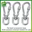 SWEET Thép không gỉ Xoay Snap Móc Loing Chó Dây Xích Bule Qui Phát Hành Bule Carabiner Kẹp Cho Chó Đi Bộ Cắm Trại n