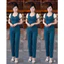 Đồ bộ nữ đồ mặc nhà tay ngắn quần dài thun xốp - cn162