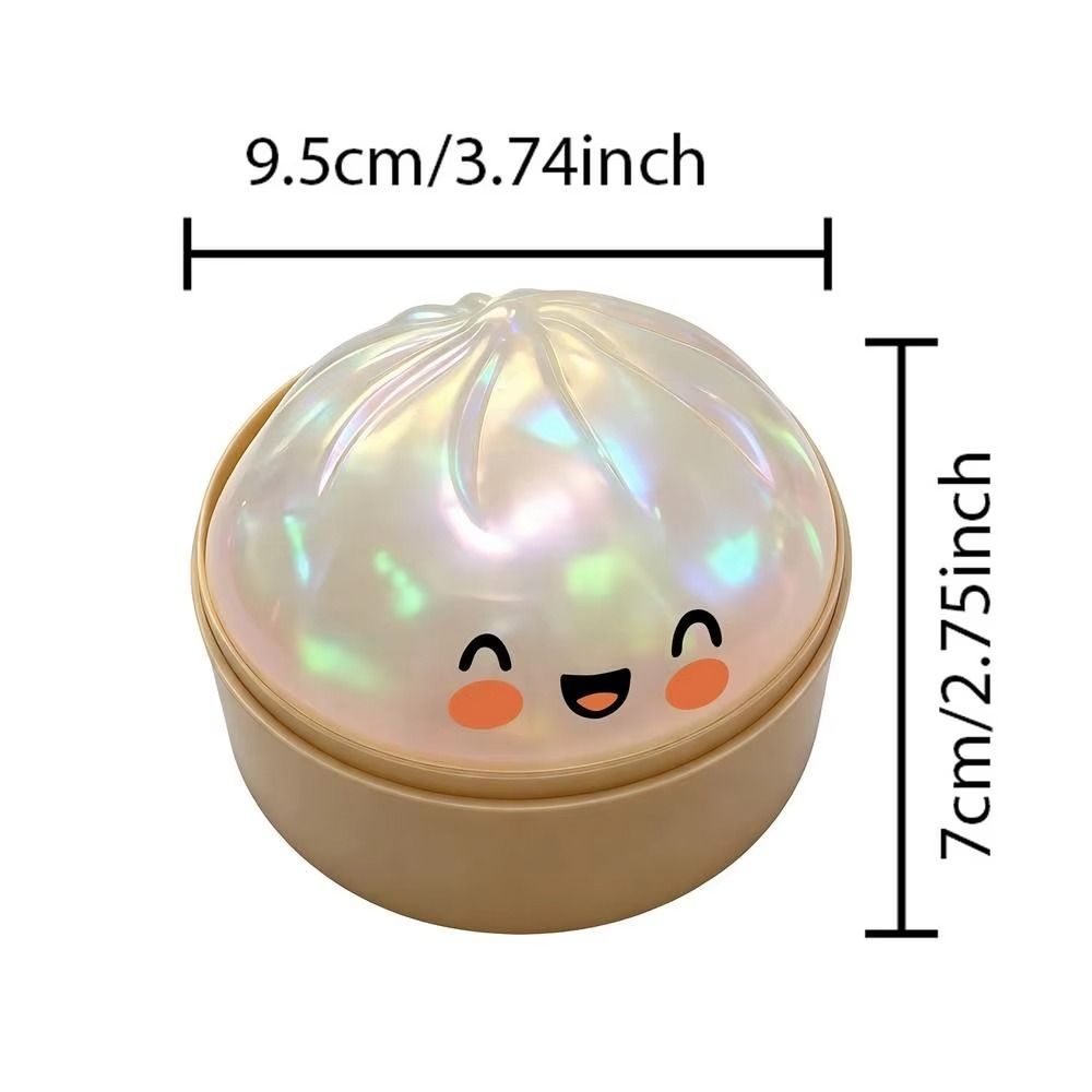 FUHUIOT Bánh bao Squishes, Quả bóng cảm giác cầu vồng khổng lồ, Mô phỏng hình bánh bao lấp lánh Đồ chơi Squishy mềm dễ thương Quà tặng trẻ em