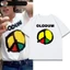 YB1 Michael Jackson dày cotton tee 2026 người hâm mộ phim quà tặng PEACE AND LOVE Áo thun ngắn tay BY1