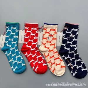 Nhật Bản mina perhonxx Phong Cách Akira Minagawa Tất Nữ Chạy Thỏ Tất Cotton Nhật Bản Retro Niche