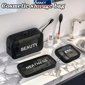 Túi du lịch MAKY Túi trang điểm Rửa đồ vệ sinh Túi tổ chức Lưới Túi đựng mỹ phẩm VN