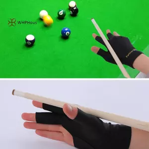 < WHPHous-t > Găng tay ba ngón bi-a Chống trượt Snooker Bida Cue Găng tay trái tay phải Găng tay Unisex Đẹp