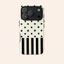 Sọc Chấm Bi Đen Trắng Thích Hợp Cho iPhone17 17Pro 16 15 13 XR 13mini 8PLUS Ốp Điện Thoại Chống Sốc Hai Lớp Bóng Bao Gồm