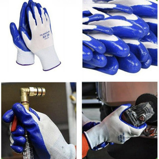 1 lố (12 đôi) Găng tay lao động phủ sơn / găng tay sợi / các loại găng tay lao động AIMVUKES
