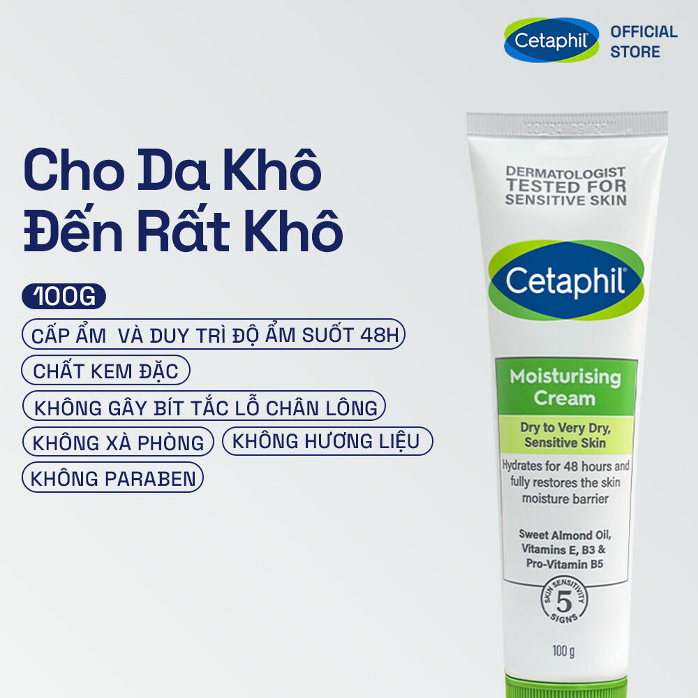 Kem dưỡng ẩm cho da nhạy cảm Cetaphil Moisturizing Cream 100g