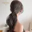 PNPIA- Tóc Giả Bện Dây Cao Su Co Giãn Tóc Dây Buộc Đầu Tóc Tóc Giả Bím Tóc Cố Định Kiểu Tóc Co Giãn Dây Nối Dài Đuôi Ngựa Giá Đỡ